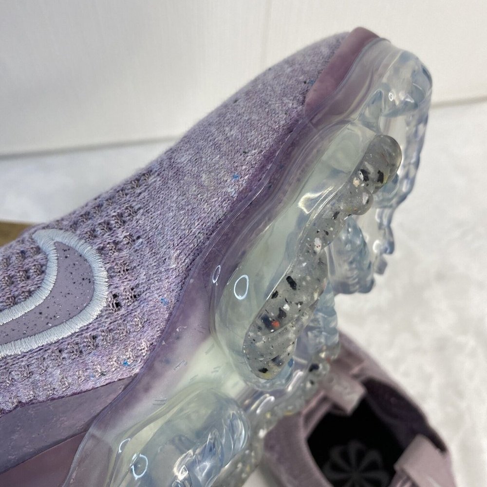 Nike Women's Purple Knit VaporMax Style Athletic Shoes - Picture 11 of 11